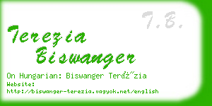 terezia biswanger business card